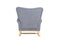 Supfirm Modern Rocking Chair, Upholstered Accent Chair for Nursery, Playroom, Bedroom and Living Room, Small Contemporary Rocker, Kids Cushioned Arm Chair, Grey