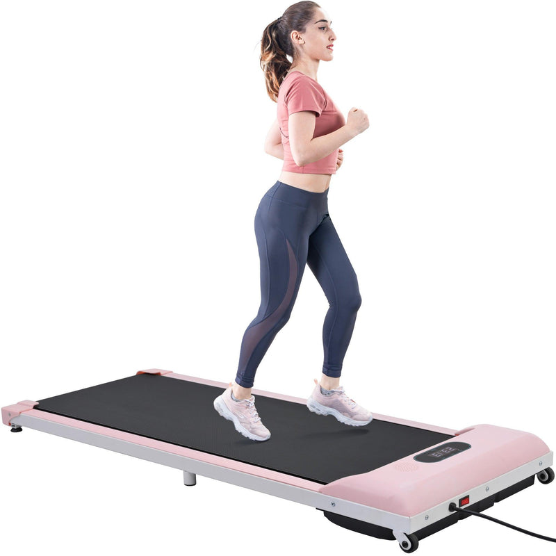 2 in 1 Under Desk Electric Treadmill 2.5HP, with Bluetooth APP and speaker, Remote Control, Display, Walking Jogging Running Machine Fitness Equipment for Home Gym Office - Supfirm