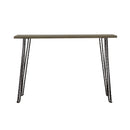 Supfirm Concrete and Black Rectangular Console Table