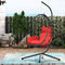 Supfirm Egg Chair with Stand Indoor Outdoor Swing Chair Patio Wicker Hanging Egg Chair Hanging Basket Chair Hammock Chair with Stand for Bedroom Living Room Balcony