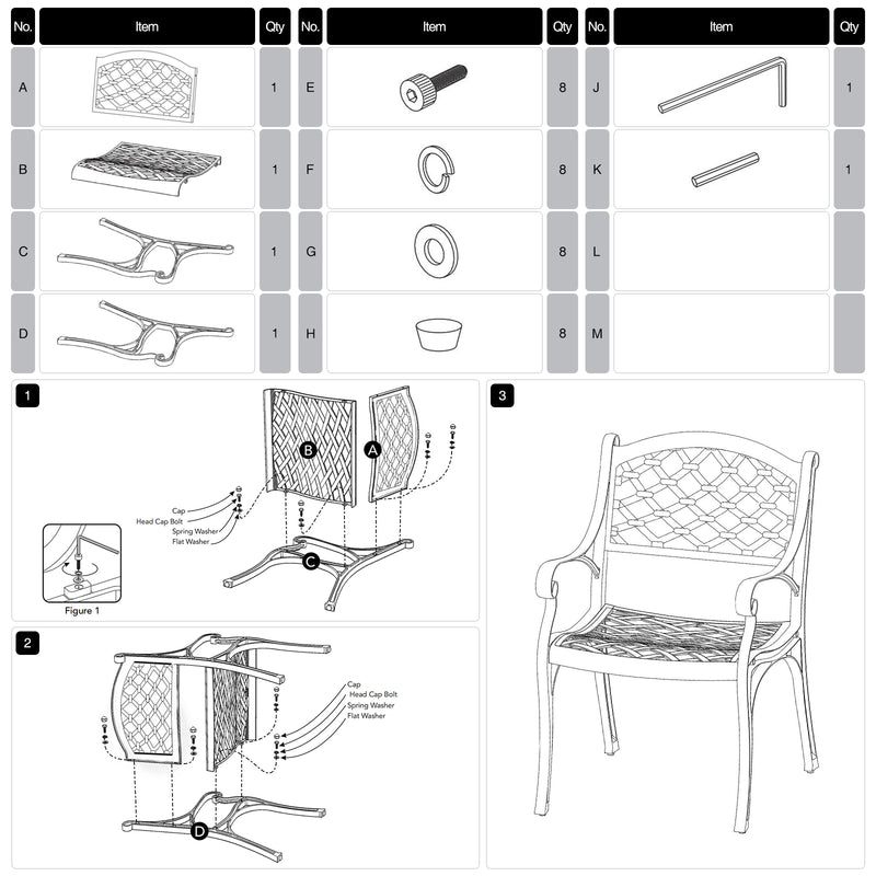 Supfirm 2 Piece Outdoor Dining Chairs, Cast Aluminum Chairs with Armrest, Patio Bistro Chair Set of 2 for Garden, Backyard (Flower pattern 2 Chairs)