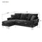 84 " Convertible Sectional Sofa, Modern Chenille L-Shaped Sofa Couch with Reversible Chaise Lounge, Fit for Living Room, Apartment(2 Pillows) - Supfirm