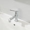 Supfirm Single Hole Bathroom Faucet with Pull Out Sprayer, Dual Spray Modes, Solid Brass Polished Chrome Bathroom Faucet for Sink, Modern One Handle Bath Vanity Faucet with Face Basin Mixer Tap