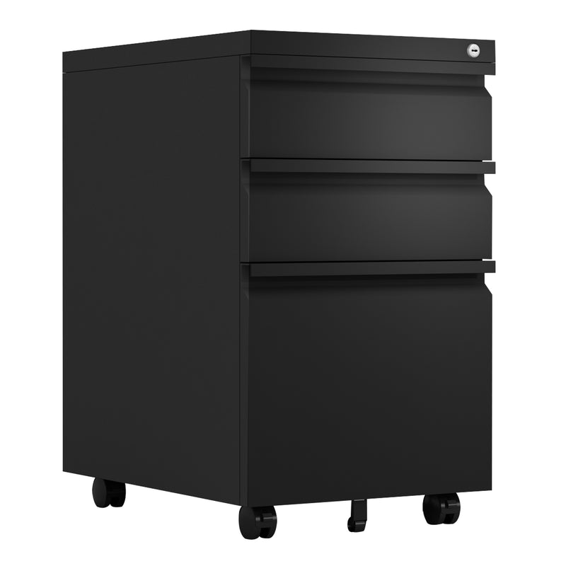 Supfirm Metal mobile 3 Drawer File Cabinet for Legal or Letter Files,Used for Office and Home