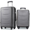 Supfirm Expanable Spinner Wheel 2 Piece Luggage Set ABS Lightweight Suitcase with TSA Lock 20inch+24inch