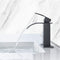 Supfirm Waterfall Spout Bathroom Faucet,Single Handle Bathroom Vanity Sink Faucet