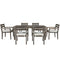 Supfirm U_Style  Acacia Wood Outdoor Dining Table And Chairs Suitable For Patio, Balcony Or Backyard