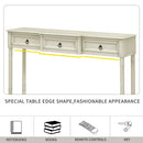 Supfirm TREXM Console Table Sofa Table with Drawers for Entryway with Projecting Drawers and Long Shelf (Antique White, OLD SKU: WF189574AAK)