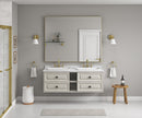 60*23*21in Wall Hung Doulble Sink Bath Vanity Cabinet Only in Bathroom Vanities without Tops - Supfirm