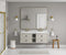 60*23*21in Wall Hung Doulble Sink Bath Vanity Cabinet Only in Bathroom Vanities without Tops - Supfirm