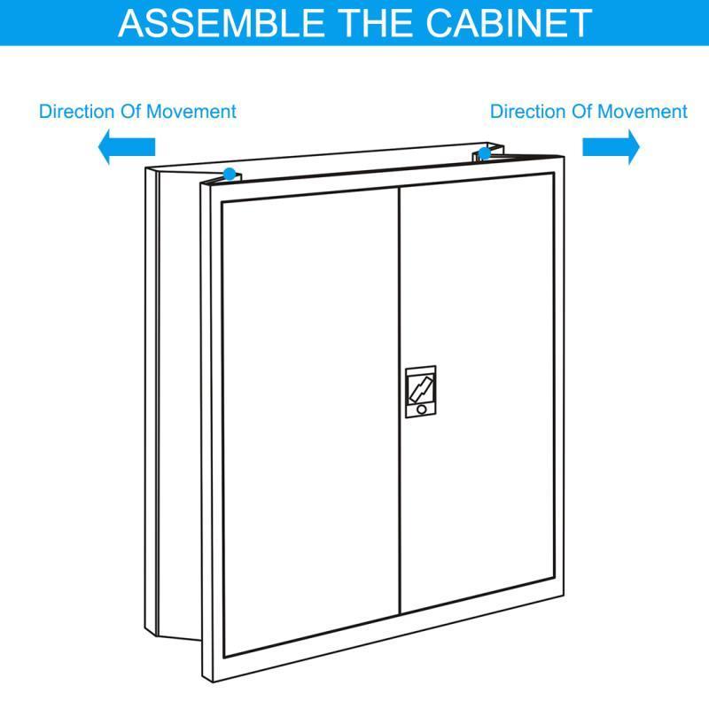 Supfirm 1 Shelf Metal Filing Cabinet, Storage File Cabinet with Lock for Home and Office