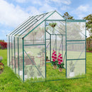 Supfirm 6X10FT Polycarbonate Greenhouse Raised Base and Anchor Aluminum Heavy Duty Walk-in Greenhouses for Outdoor Backyard in All Season