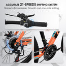 Supfirm A26322 26-inch mountain bike adult aluminum frame shock absorbing front fork bike 21-speed disc brake mountain bike