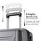 Supfirm Expanable Spinner Wheel 2 Piece Luggage Set ABS Lightweight Suitcase with TSA Lock 20inch+24inch