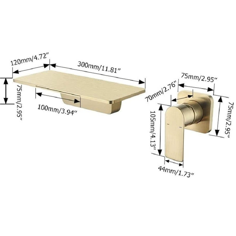 Supfirm Waterfall Bathroom Sink Faucet