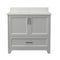 Solid Wood 36" Bathroom Vanity with Sink Combo, Modern Undermount Single Bathroom Cabinet Set, Includes Countertop & Integrated Sink, Soft Closing Doors & Drawers, Bathroom Dresser Light Gray - Supfirm