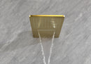 Supfirm Wall Mounted Waterfall Rain Shower System With 3 Body Sprays & Handheld Shower