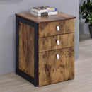 Supfirm Antique Nutmeg 3-drawer File Cabinet