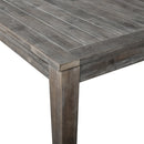 Supfirm U_Style  Acacia Wood Outdoor Dining Table And Chairs Suitable For Patio, Balcony Or Backyard