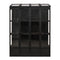 Supfirm TOPMAX 78-inch Wooden Greenhouse Cold Frame with 4 Independent Skylights and 2 Folding Middle Shelves, Walk-in Outdoor Greenhouse, Black