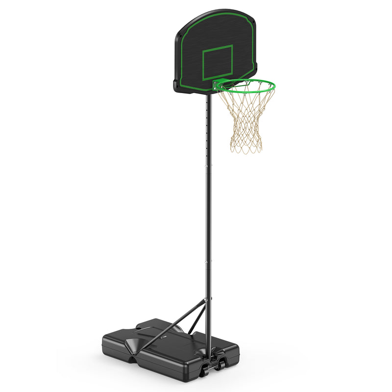 Supfirm Basketball Hoop System Stand with 30in Backboard, Height Adjustable 60Inch-78Inch for Indoor Outdoor, Fillable Base with Wheels for Kids