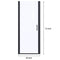 Supfirm 30 In. to 31-3/8 In. x 72 In. Semi-Frameless Pivot Shower Door in Matte Black With Clear Glass