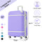 Supfirm 28 IN Luggage 1 Piece with TSA lock , Expandable Lightweight Suitcase Spinner Wheels, Vintage Luggage,Purple