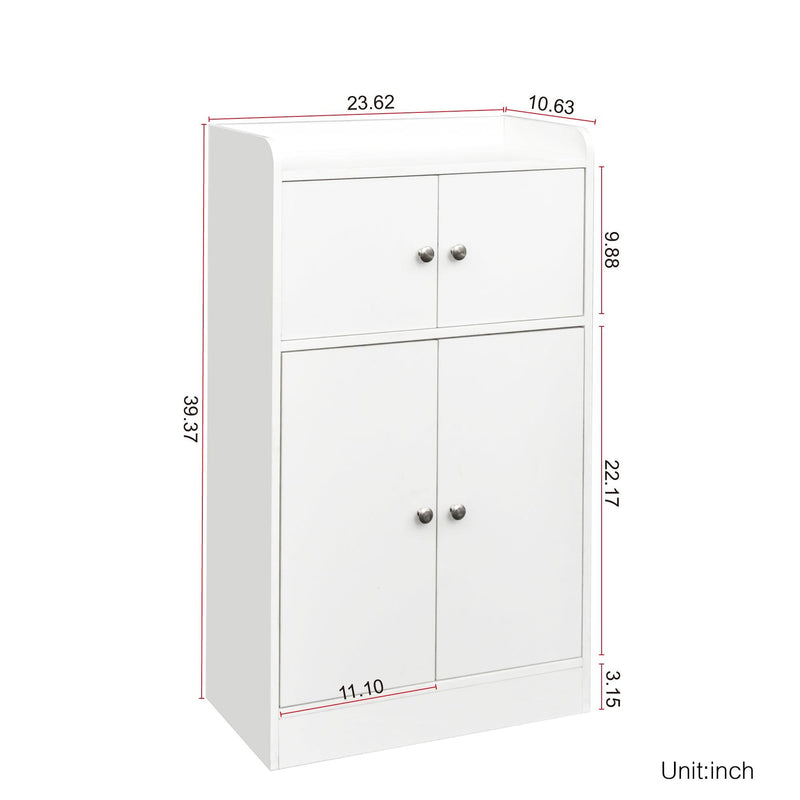 Kitchen Storage Cabinet with Door, Cupboard, Sideboard, Floor Cabinet for Living Room, Bathroom, - Supfirm