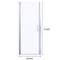 Supfirm 30 In. to 31-3/8 In. x 72 In Semi-Frameless Pivot Shower Door in Chrome With Clear Glass