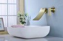 Supfirm Wall Mount Widespread Bathroom Faucet