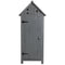 Supfirm 30.3"L X 21.3"W X 70.5"H Outdoor Storage Cabinet Tool Shed Wooden Garden Shed  Gray