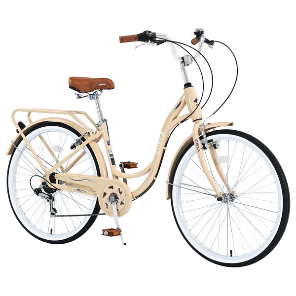 Supfirm Ladys Bike, 7 Speed, Steel Frame, Multiple Colors