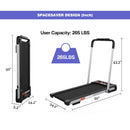 2 in 1 Under Desk Treadmill - 3.5 HP Folding Treadmill for Home, Installation-Free Foldable Treadmill Compact Electric Running Machine, Remote Control & LED Display Walking Running Jogging - Supfirm