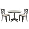 Orisfur. 5 Pieces Dining Table and Chairs Set for 4 Persons, Kitchen Room Solid Wood Table with 4 Chairs - Supfirm