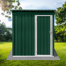 Supfirm Metal garden sheds 5ftx4ft outdoor storage sheds Green+White