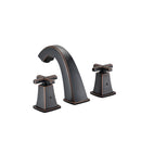 Supfirm Widespread Bathroom Faucet 8 Inch 2 Handles with Drain Assembly, Oil-Rubbed Bronze