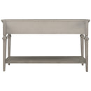 Supfirm TREXM Classic Retro Style Console Table with Three Top Drawers and Open Style Bottom Shelf, Easy Assembly (Gray Wash)