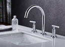 Supfirm Two Handle High Arc Widespread Bathroom Sink Faucet 3 Hole