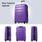 Supfirm Hardshell Luggage Sets 2Pcs + Bag Spinner Suitcase with TSA Lock Lightweight 20" + 24"