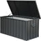 Supfirm 120 Gallon Outdoor Storage Deck Box Waterproof, Large Patio Storage Bin for Outside Cushions, Throw Pillows, Garden Tools, Lockable (Dark Gray)