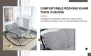 Supfirm Rocker chair, fashionable armchair, lounge sofa, lounge chair, suitable for daycare, living room, bedroom