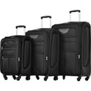 Supfirm Softside Luggage Expandable 3 Piece Set Suitcase Upright Spinner Softshell Lightweight Luggage Travel Set