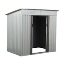 Supfirm 4 x 6 Ft Outdoor Storage Shed, Patio Steel Metal Shed w/Lockable Sliding Doors, Vents, House for Backyard Garden Patio Lawn