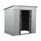 Supfirm 4 x 6 Ft Outdoor Storage Shed, Patio Steel Metal Shed w/Lockable Sliding Doors, Vents, House for Backyard Garden Patio Lawn