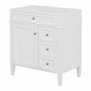 Supfirm 30'' Bathroom Vanity without Top Sink, Modern Bathroom Storage Cabinet with 2 Drawers and a Tip-out Drawer (NOT INCLUDE BASIN) - Supfirm