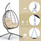 Supfirm Egg Chair with Stand Indoor Outdoor Swing Chair Patio Wicker Hanging Egg Chair Hanging Basket Chair Hammock Chair with Stand for Bedroom Living Room Balcony