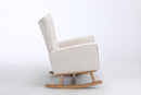 Supfirm Modern Accent Chair High Backrest Living Room Chair Lounge Arm Rocking Chair