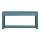 Supfirm TREXM Console Table/Sofa Table with Storage Drawers and Bottom Shelf for Entryway Hallway(Dark Blue)