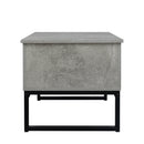 Alloylegs coffee table,Computer deskGametable furniture decoration,open storage,around the lifting table top and hidden compartment,elevatortable for dining room color light gray withSandstone texture - Supfirm