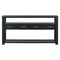 Supfirm U_STYLE 62.2'' Modern Console Table Sofa Table for Living Room with 4 Drawers and 2 Shelves